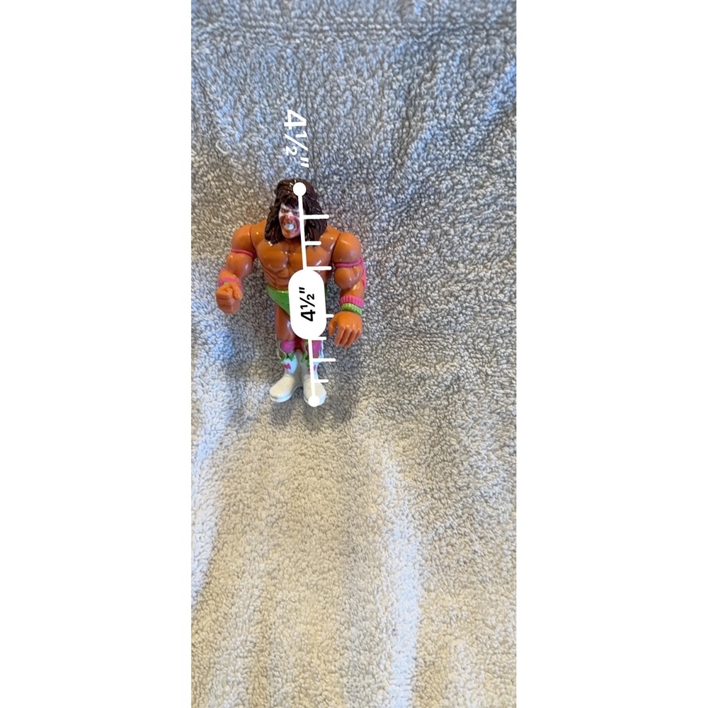 Vintage 1990 Hasbro WWF Ultimate Warrior Series 1 Action Figure WWE Titan Sports - Picture 9 of 9